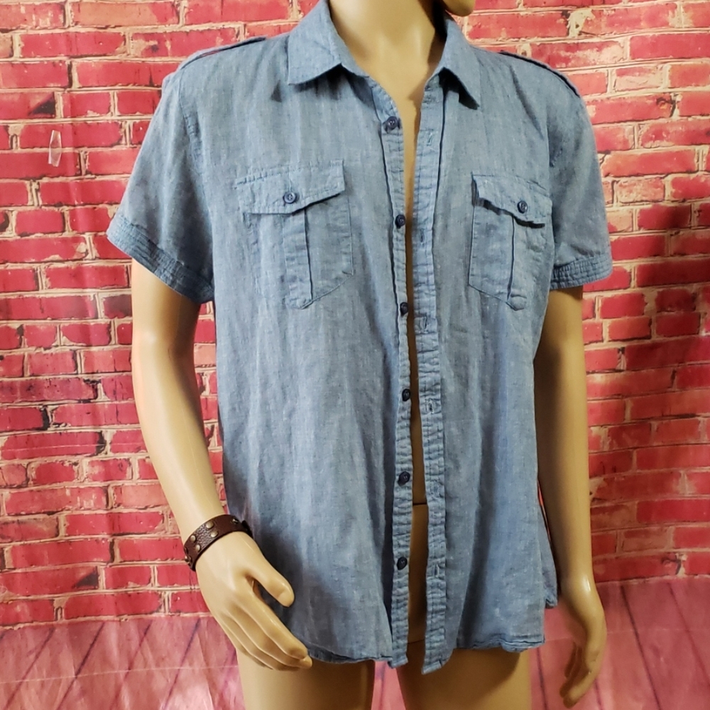 Foreign Exchange Short SLV Men's SLIM FIT shirt XL